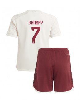 Billige Bayern Munich Serge Gnabry #7 Tredjedraktsett Barn 2023-24 Kortermet (+ Korte bukser)